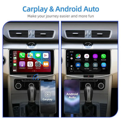 Jugador de DVD de coche de 9 pulgadas Navegación Android con 6 128 GB 4G Wifi GPS Dsp Rds AM Radio de coche doble Din