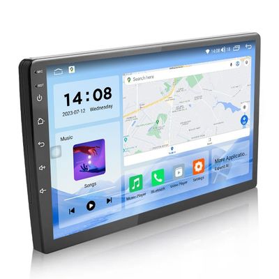 Pantalla QLED Android 9/10 pulgadas 4G RAM 64G ROM Double Din MP5 Player para automóviles con interfaz de usuario personalizada