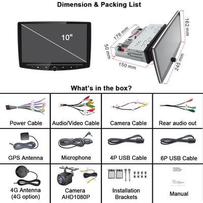 Reproductor de vídeo multimedia de navegación GPS inalámbrico CarPlay para Peugeot Expert 2007 2016