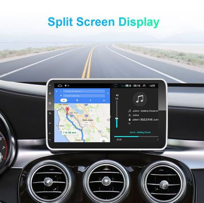 Universal 10.36' IPS Android Radio de coche GPS Wifi 1 Din pantalla táctil Carplay HD cámara