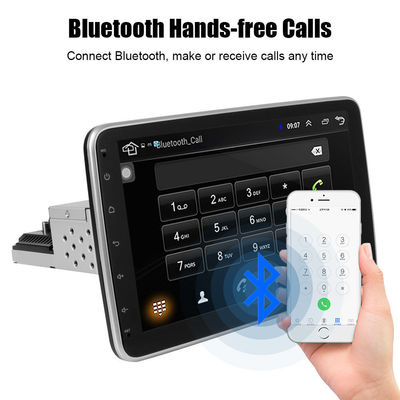 10 pulgadas de pantalla giratoria 1 Din Android Car Multimedia Player con control del volante