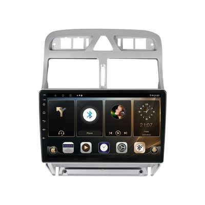 Radio de automóviles reproductor de video multimedia GPS de navegación para Peugeot 206 2001 2016 Android 10 Sin DVD