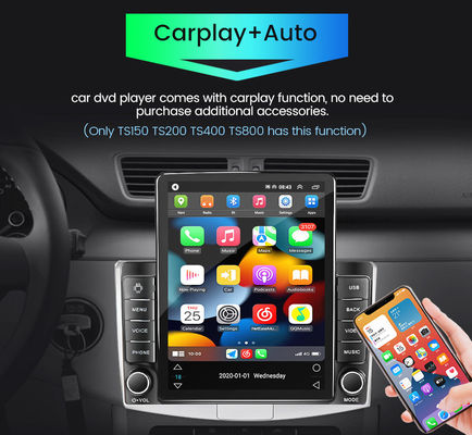 Tesla 9.7 pulgadas Car Stereo Vertical Touch Screen 1 16G Sistema de navegación GPS Android
