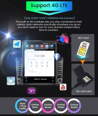 Función de pantalla dividida Universal Car MP5 Player para pantalla de navegación Android de 9,7 pulgadas