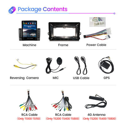 Universal Car Model 9.7 pulgadas 2 din Double Din Android 12 Car DVD Player con GPS y Bluetooth