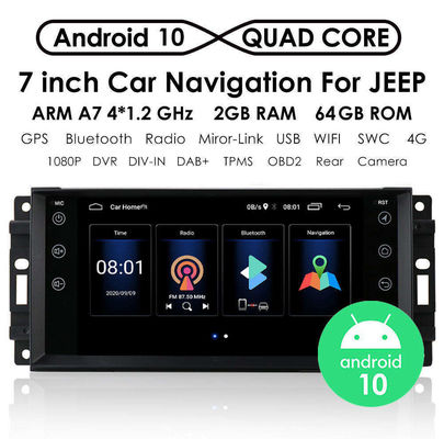 2 32G 7 "GPS Multimedia de navegación para Jeep Grand Cherokee Dodge Ram Android reproductor de DVD de radio de coche