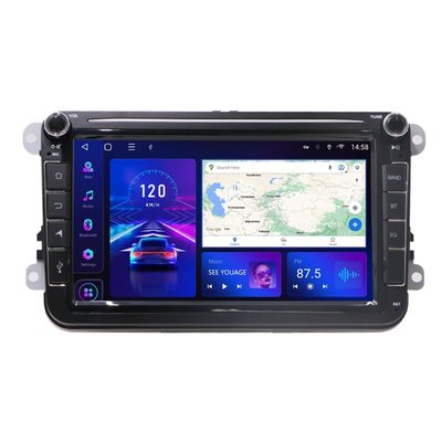 Cámara de respaldo VW Android Radio de coche para VW Golf 6 Touran 8 pulgadas de pantalla táctil coche estéreo
