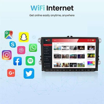 Soporte para Android Auto 9 pulgadas pantalla táctil reproductor de DVD estéreo de coche para VW Passat B6/Polo